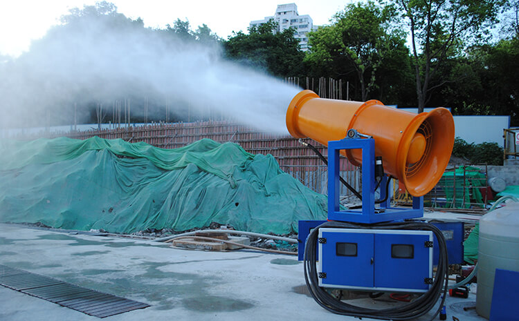 霧炮機(jī)水霧降塵在巖石開采中的效果怎么樣？