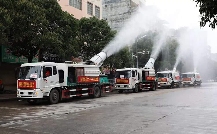工地霧炮機(jī)的噴霧降塵原理是什么？